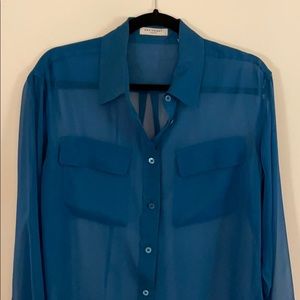 Equipment femme silk blouse sheer